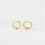 Twisted Wire Hoops, Cable Hoop Earrings, Rope Huggies, Gold, Silver SHEMISLI SH034