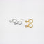 Star Hoop Earrings, CZ Drop Huggies, Gold, Silver SHEMISLI SH112