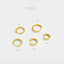 Simple Edged Hoop Earrings, Huggies, Unisex, Gold, Silver SHEMISLI SH011, SH012, SH013, SH014, SH015, SH016