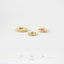 Simple White Stone, Clear CZ Conch Hoop Earrings, Huggies, 8, 9, 10, 12mm, Unisex, Gold, Silver SH048, SH049, SH050, SH051