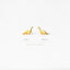 Tiny Dinosaur Stud Earrings, Gold, Silver SHEMISLI - SS122 LR - Shemisli Jewels