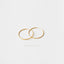 Large Thin Hoops, Huggies, Unisex, Gold, Silver SHEMISLI - SH152