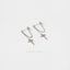 Cross Dangle Chain Studs Earrings, Unisex, Gold, Silver SHEMISLI SS150