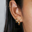 Tapered Hoop Earrings, Huggies, Unisex, Gold, Silver SHEMISLI - SH316, SH318, SH320