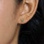 Tiny Beaded Stud, White, Emerald, Turquoise, Sapphire, Black, Opal, Unisex, Gold, Silver SHEMISLI SS297, SS024, SS298, SS299, SS300, SS301