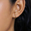 Stud Lobe cuff earrings, Gold, Silver SHEMISLI - SS053