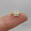 CZ Butterfly Helix Ear Cuff, Earring No Piercing is Needed, Unisex, Gold, Silver SHEMISLI SF052 LR