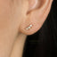 Leaf Gemstone Stud, Earring, Minimalist Style, A-SS190 SS313 SS314 SS315 SS316