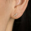 Tiny Leaf CZ Earring, White, Emerald, Turquoise, Sapphire, Black, Opal, Unisex, Gold, Silver SHEMISLI SS190, SS313, SS314, SS315, SS316 LR