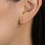 Simple Chain Helix Earrings With Screw Ball End (Type B), Gold, Silver SHEMISLI SS865 (Type A Ball End)