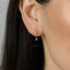 CZ Dangle Earring, White Emerald Turquoise Sapphire Black Opal, Unisex, Gold, Silver SHEMISLI - SS209, SS210, SS288, SS289, SS290, SS291