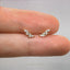 Tiny Leaf CZ Earring, White, Emerald, Turquoise, Sapphire, Black, Opal, Unisex, Gold, Silver SHEMISLI SS190, SS313, SS314, SS315, SS316 LR