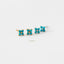 Tiny Clover Flower Stud, White, Emerald, Turquoise, Sapphire, Black, Unisex, Gold, Silver SHEMISLI SS040, SS079, SS080, SS246, SS247 - Shemisli Jewels