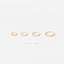 Thin Twisted Hoops Rings for Nose Nostril Piercings, Ear 20gauge, 5,6,7,8,9,10mm, 14k Gold Filled, Sterling Silver, SHEMISLI - SH305-SH310