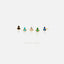 Tiny Marquise Studs, White Stone, Emerald, Turquoise, Sapphire, Black Stone, Gold Silver SHEMISLI - SS307, SS308, SS310, SS311, SS333 - Shemisli Jewels