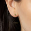 Tiny Gem Bead Earring, White, Emerald, Turquoise, Sapphire, Black, Unisex, Gold, Silver SS220, SS278, SS279, SS280, SS281, SS259