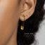 Safety Pin Hoop Earrings, Unisex, Gold, Silver SHEMISLI - SH190, SH191