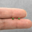 Tiny Square CZ Stud, Cube Earring, White, Emerald, Turquoise, Sapphire, Black, Unisex, Gold, Silver SS240, SS022, SS241, SS242, SS243