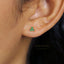 3 Leaf Clover Stud, CZ Flower Earring, Unisex, Gold, Silver SHEMISLI SS039, SS151, SS152, SS244, SS245, SS184