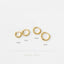 Beaded Hoop Earrings, Huggies, Unisex, Gold, Silver SHEMISLI - SH596, SH597, SH598, SH599