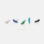 Tiny Leaf CZ Earring, White, Emerald, Turquoise, Sapphire, Black, Opal, Unisex, Gold, Silver SHEMISLI SS190, SS313, SS314, SS315, SS316 LR