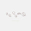 Double Thin Hoop Earrings, Nose Ring - Only 1 Piercing needed, Gold, Silver SHEMISLI - SH245, SH246, SH247, SH248, SH249, SH250 LR