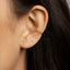 Simple Beaded Ear Conch Cuff, Earring No Piercing is Needed, Unisex, Gold, Silver SHEMISLI SF014