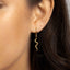 Serpent Dangle Hoop Earrings, Snake Huggies, Gold, Silver SHEMISLI - SH108 LR - Shemisli Jewels