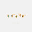 Tiny CZ Diamond Shape Stud, White, Emerald, Turquoise, Sapphire, Black, Unisex, Gold, Silver SHEMISLI - SS108, SS109, SS110, SS345, SS346