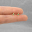Tiny CZ Diamond Shape Stud, White, Emerald, Turquoise, Sapphire, Black, Unisex, Gold, Silver SHEMISLI - SS108, SS109, SS110, SS345, SS346