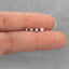 Tiny Clear White Stone Threadless Flat Back Tragus Stud, 20,18,16ga, 5-10mm Surgical Steel SHEMISLI SS505
