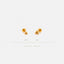 3 Beads Stud, Threadless Flat Back Earring, Minimalist Style, A-SS537 SS538