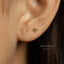 Tiny Star Stud, Starburst Celestial Jewel, White Emerald Turquoise Sapphire Black Unisex, Gold, Silver SS034, SS341, SS342, SS343, SS344