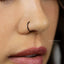 Open C Shape Nose Ring, Flat End Round Nostril Hoop, 20ga or 18ga, 8 or 10mm Unisex, G23 Titanium SHEMISLI SS533, SS534, SS535, SS536