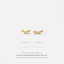 Triple Stones Ear Climber, Stud Earring, Minimalist Style, A-SS125 SS126 SS248 SS249 SS250