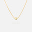 Tiny Heart Necklace, Unisex, Gold, Silver (15.5"+2") SHEMISLI - SN010