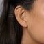 Tiny Teardrop White Stone Threadless Flat Back Earrings, Nose Stud, 20,18,16ga, 5-10mm Surgical Steel SHEMISLI SS594