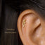 Tiny Snake Threadless Flat Back Earrings, Nose Stud, 20,18,16ga, 5-10mm, Surgical Steel, SHEMISLI SS528 - Shemisli Jewels