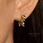 Butterfly Shape Hoop Earrings, Gold, Silver SHEMISLI SH464 - Shemisli Jewels