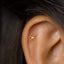 Tiny Open Flower Threadless Flat Back Earrings, 20,18,16ga, 5-10mm Unisex, Surgical Steel SHEMISLI SS731