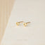 Tiny Open Heart Stud, Unisex, Gold, Silver SHEMISLI SS431 Butterfly End, SS432 Screw Ball End (Type A)