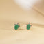 Tiny Green Sea Turtle Stud Earrings, Unisex, Gold, Silver SS813 Butterfly End, SS814 Screw Ball End (Type A) LR