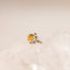 Tiny 3-Petal White Flower Threadless Flat Back Earrings, Nose Stud, 20,18,16ga, 5-10mm, Surgical Steel, SHEMISLI SS544