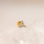 Tiny 3-Petal White Flower Threadless Flat Back Nost Stud, 20,18,16ga, 5-10mm, Unisex, Surgical Steel, SHEMISLI SS544