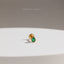 Tiny Teardrop Emerald Threadless Flat Back Nose Stud, 20,18,16ga, 5-10mm Surgical Steel SHEMISLI SS595