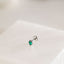 Tiny Teardrop Emerald Threadless Flat Back Nose Stud, 20,18,16ga, 5-10mm Surgical Steel SHEMISLI SS595