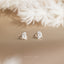 Tiny Ghost Stud Earrings, Unisex, Gold, Silver SHEMISLI SS685 Butterfly End, SS686 Screw Ball End (Type A) LR