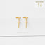 Dagger Sword Dangle Hoop Earrings, Unisex, Gold, Silver SHEMISLI SH197