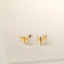 Tiny Dragonfly Stud Earrings, Unisex, Gold, Silver SS815 Butterfly End, SS816 Screw Ball End (Type A) LR