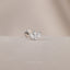 Tiny 3 Leaf White Stone Threadless Flat Back Tragus Stud, 20,18,16ga, 5-10mm, Unisex, Surgical Steel, SHEMISLI SS549